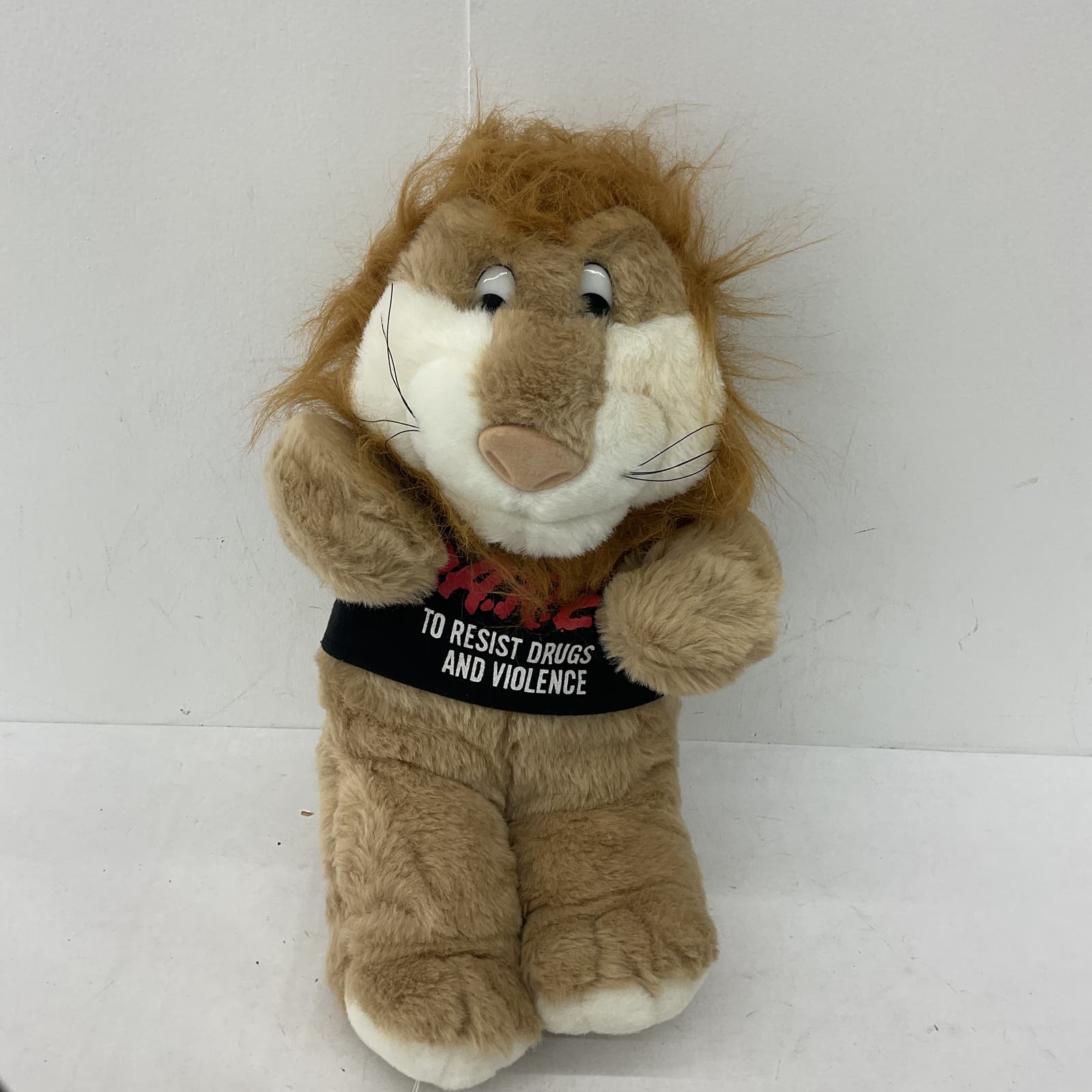 DARE to keep kids off Drugs Brown Stuffed Animal Lion Plush D.A.R.E - Warehouse Toys