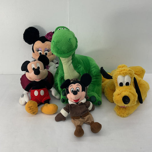 Disney Plush Stuffed Animal Toy Variety Lot Mickey Mouse Pluto Dinosaur - Warehouse Toys