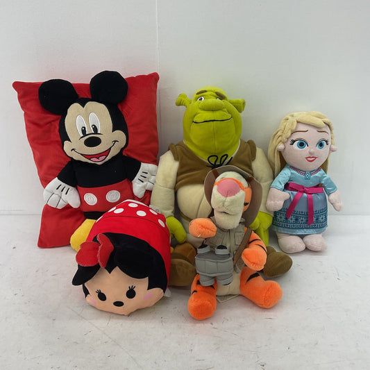 Disney Stuffed Animal Plush Lot Mickey Shrek Tigger Winnie The Pooh - Warehouse Toys