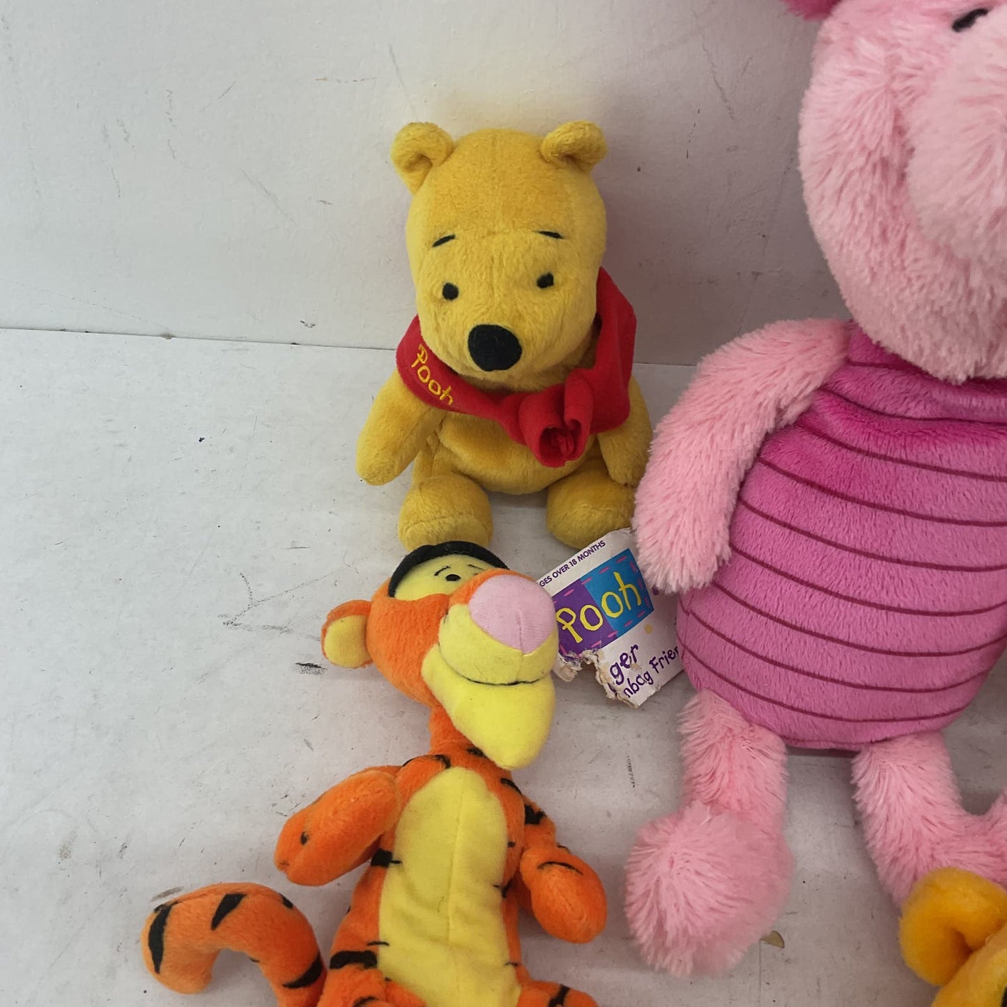 Disney Winnie The Pooh Bear Piglet Tigger Tiger Stuffed Animal Plush Lot - Warehouse Toys