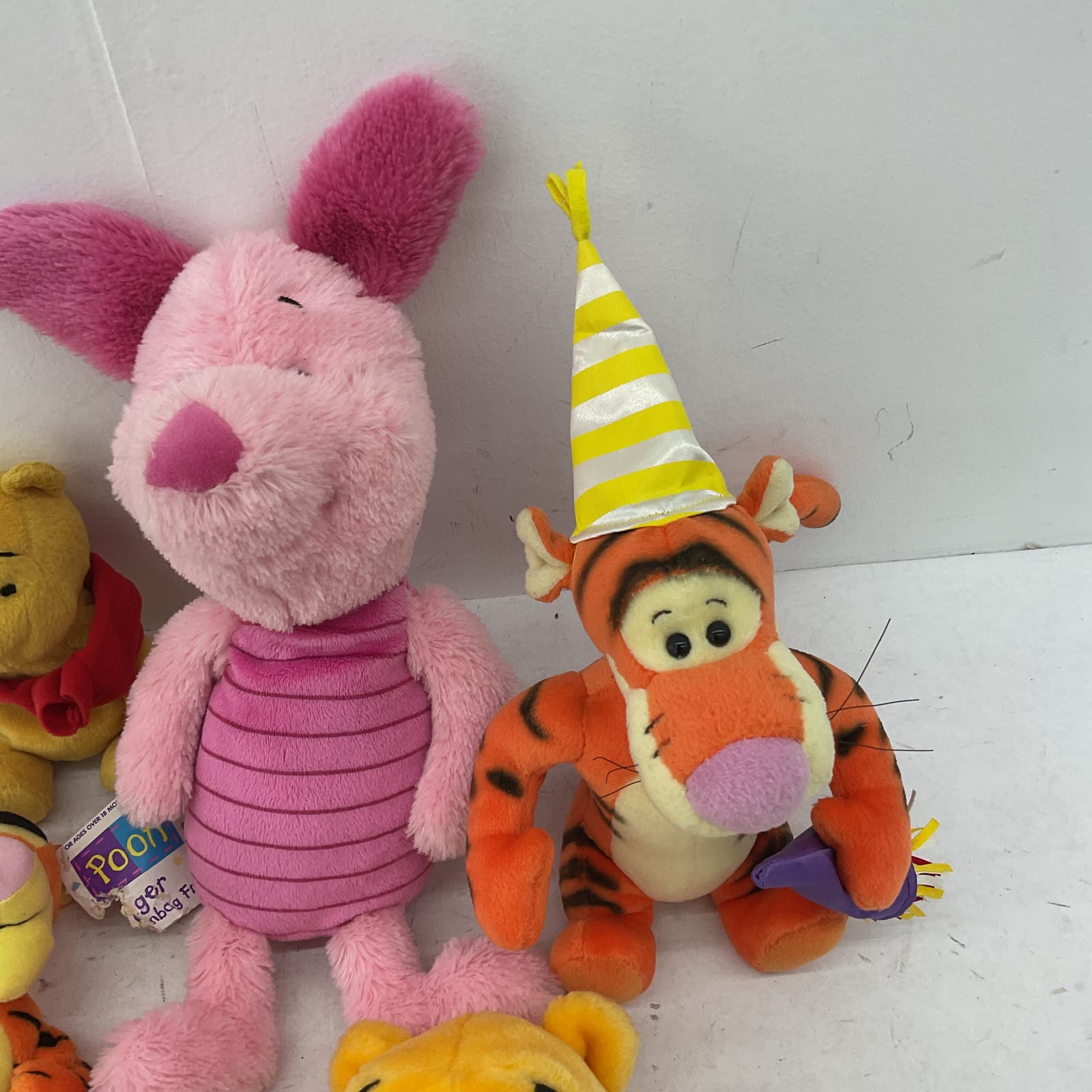 Disney Winnie The Pooh Bear Piglet Tigger Tiger Stuffed Animal Plush Lot - Warehouse Toys