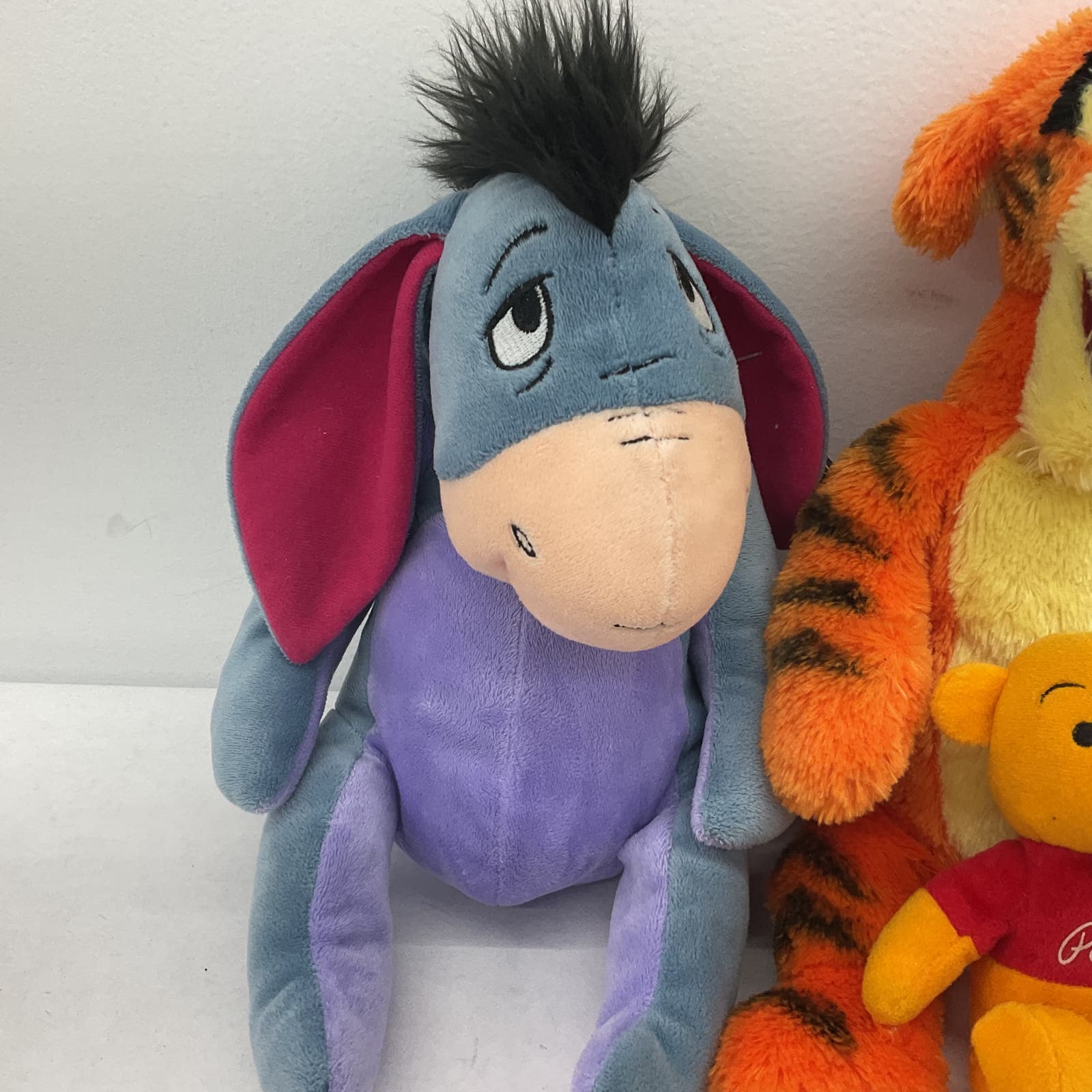 Disney Winnie The Pooh Orange TIgger Eeyore Stuffed Animal Toy Lot - Warehouse Toys