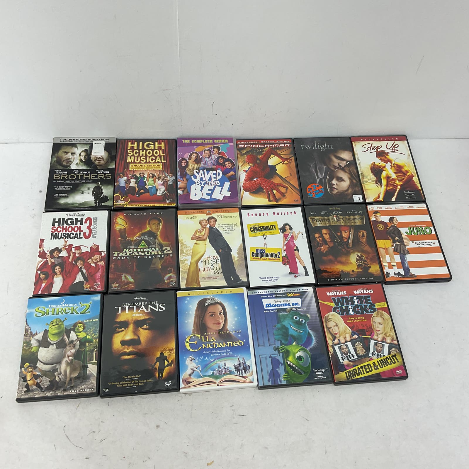 DVD Movies Lot Juno High School Musical Saved By the Bell Twilight Pirates