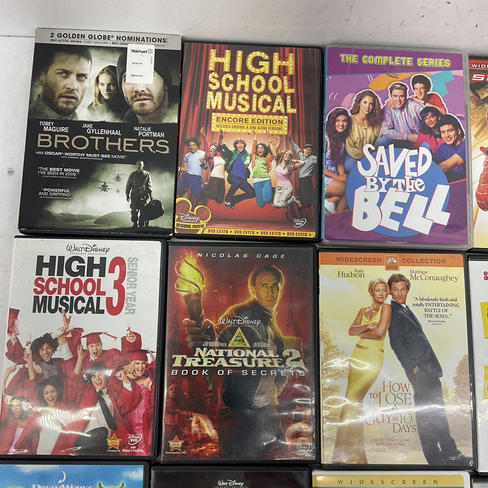 DVD Movies Lot Juno High School Musical Saved By the Bell Twilight