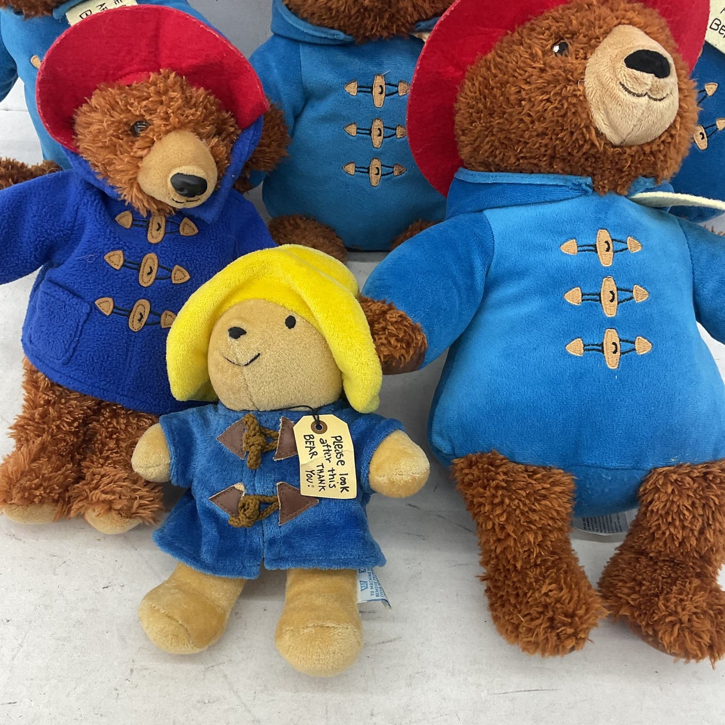 Eden Paddington Bear Storybook Character Blue Stuffed Animal Bear Plush Lot - Warehouse Toys