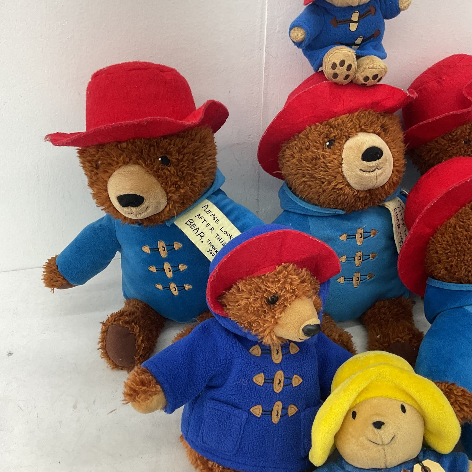 Eden Paddington Bear Storybook Character Blue Stuffed Animal Bear Plush Lot - Warehouse Toys