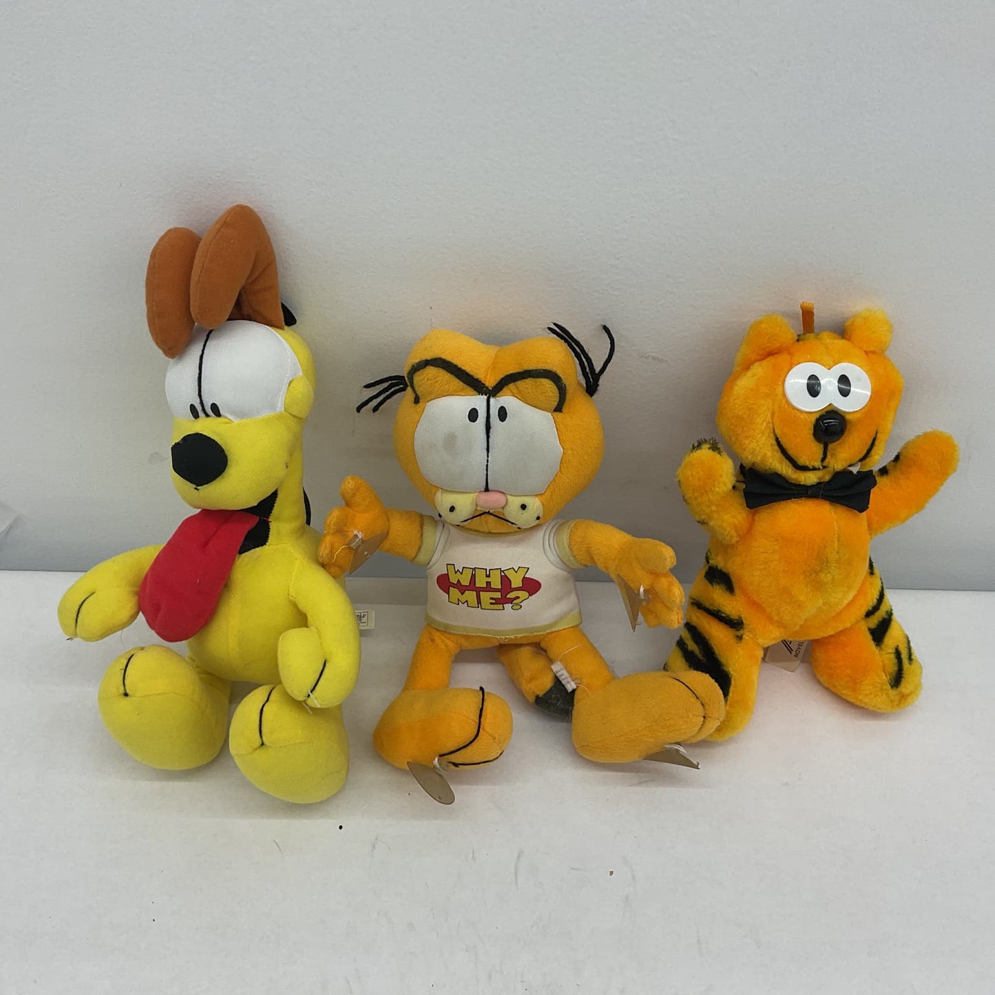 Garfield Odie & Heathcliff Plush Stuffed Animal 80s 90s Toy Lot - Warehouse Toys