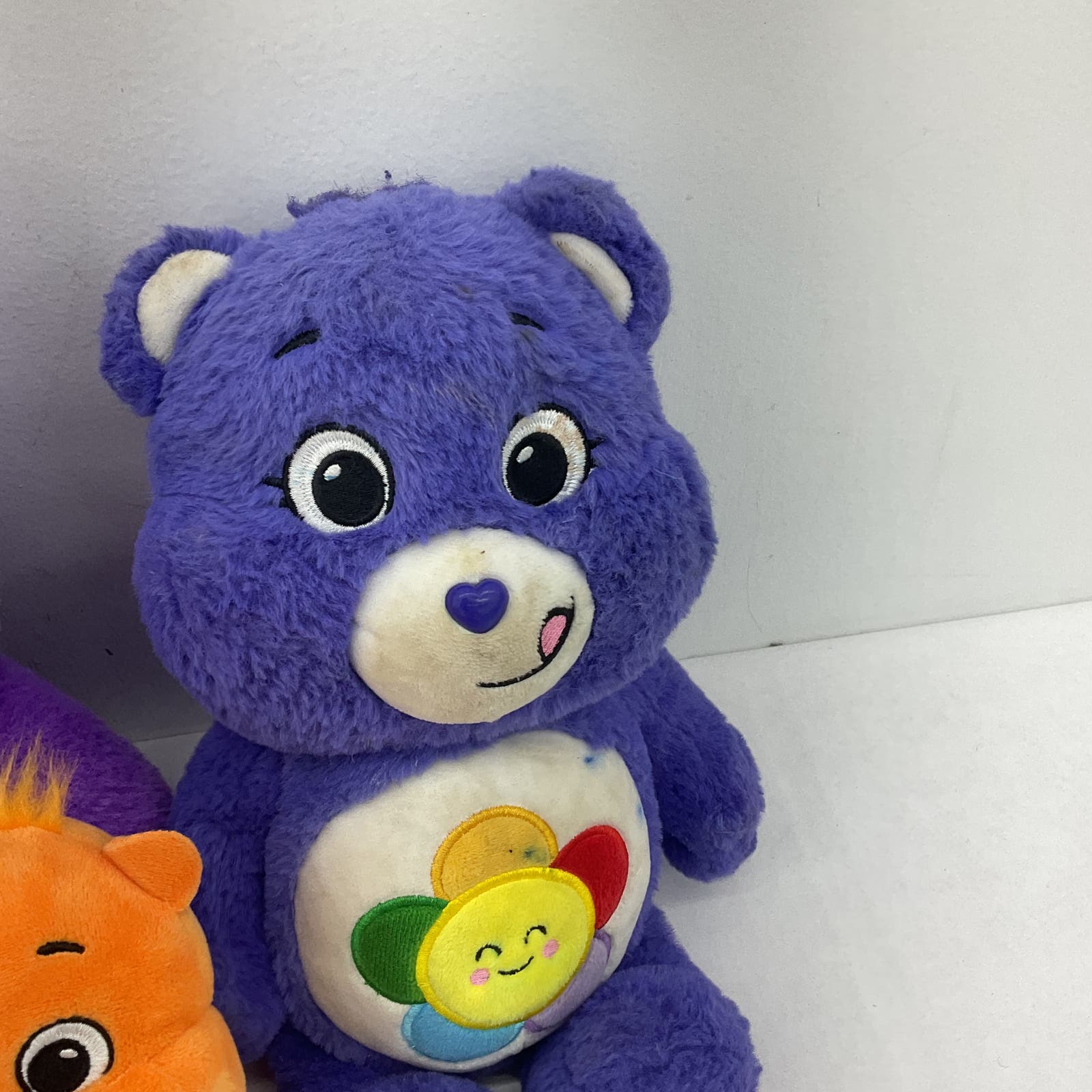 Huge Care Bears Purple Blue Green Orange flower Note Wholesale Stuffed Animals - Warehouse Toys