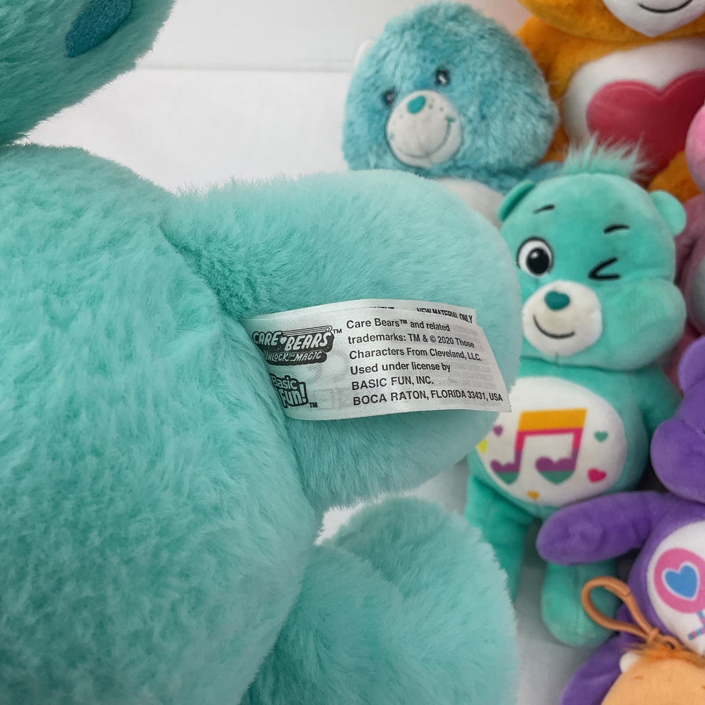 Huge Care Bears Purple Blue Green Orange flower Note Wholesale Stuffed Animals - Warehouse Toys