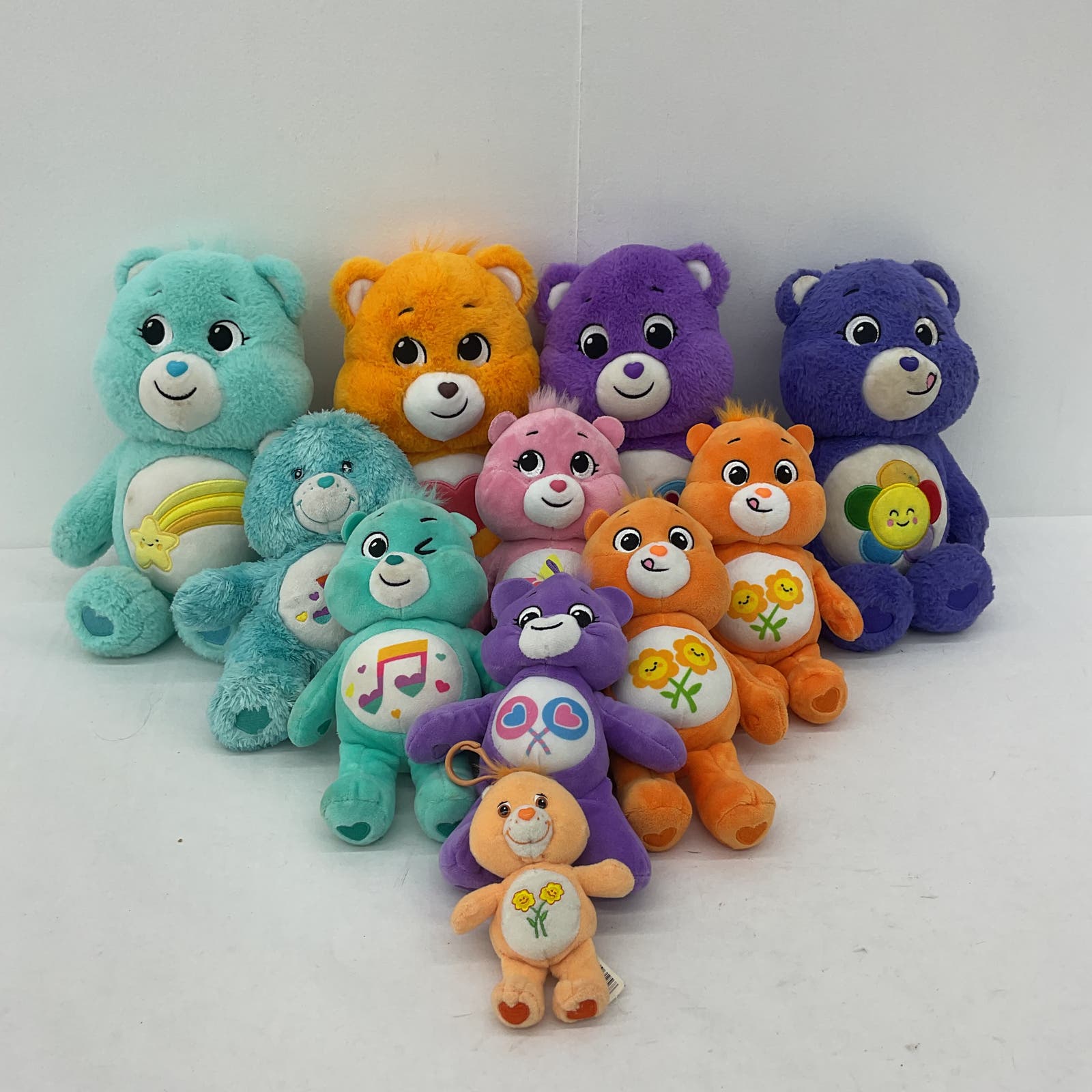 Huge Care Bears Purple Blue Green Orange flower Note Wholesale Stuffed Animals - Warehouse Toys