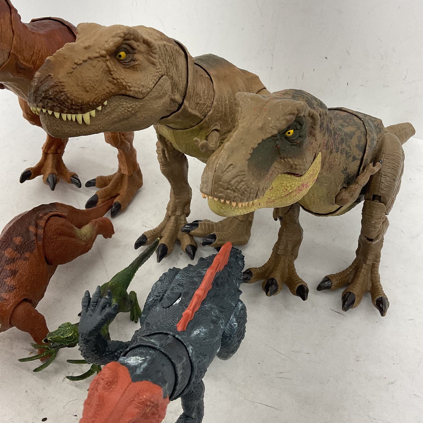 Jurassic World Dinosaur Movie Toy Lot Green Brown Gray Action Figure + Plush - Warehouse Toys