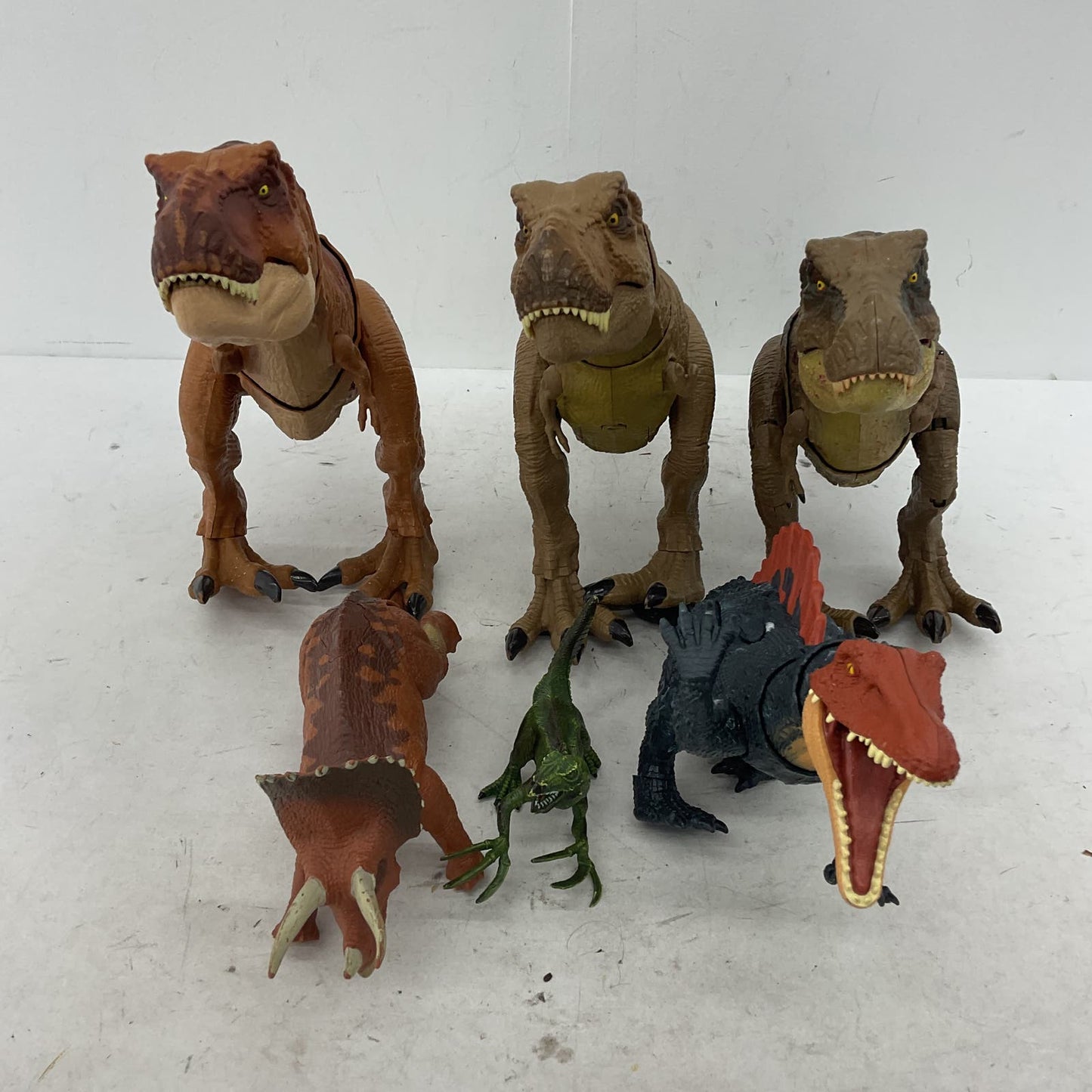 Jurassic World Dinosaur Movie Toy Lot Green Brown Gray Action Figure + Plush - Warehouse Toys