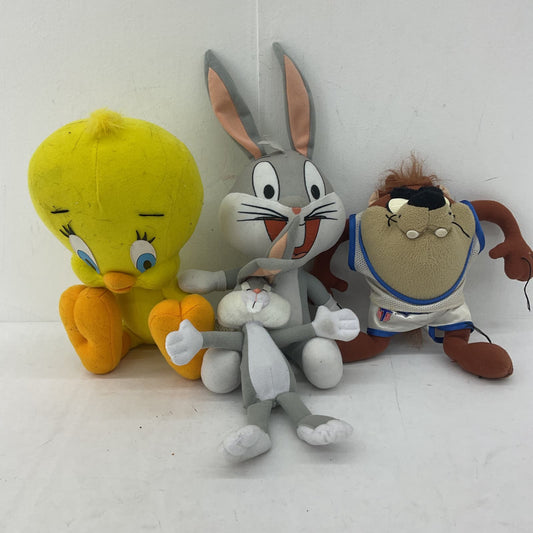 Looney Tunes Tweety Bugs Taz Space Jam Stuffed Animal Plush Toy Lot - Warehouse Toys