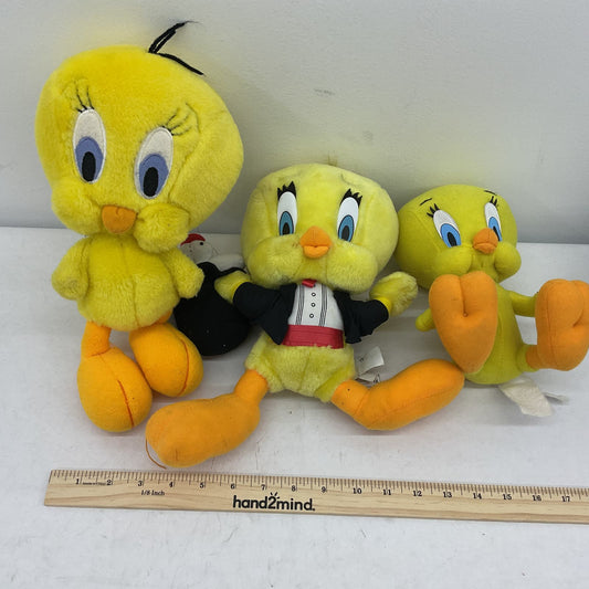 Looney Tunes Warner Bros Yellow Stuffed Animal Tweety Bird Plush Lot - Warehouse Toys