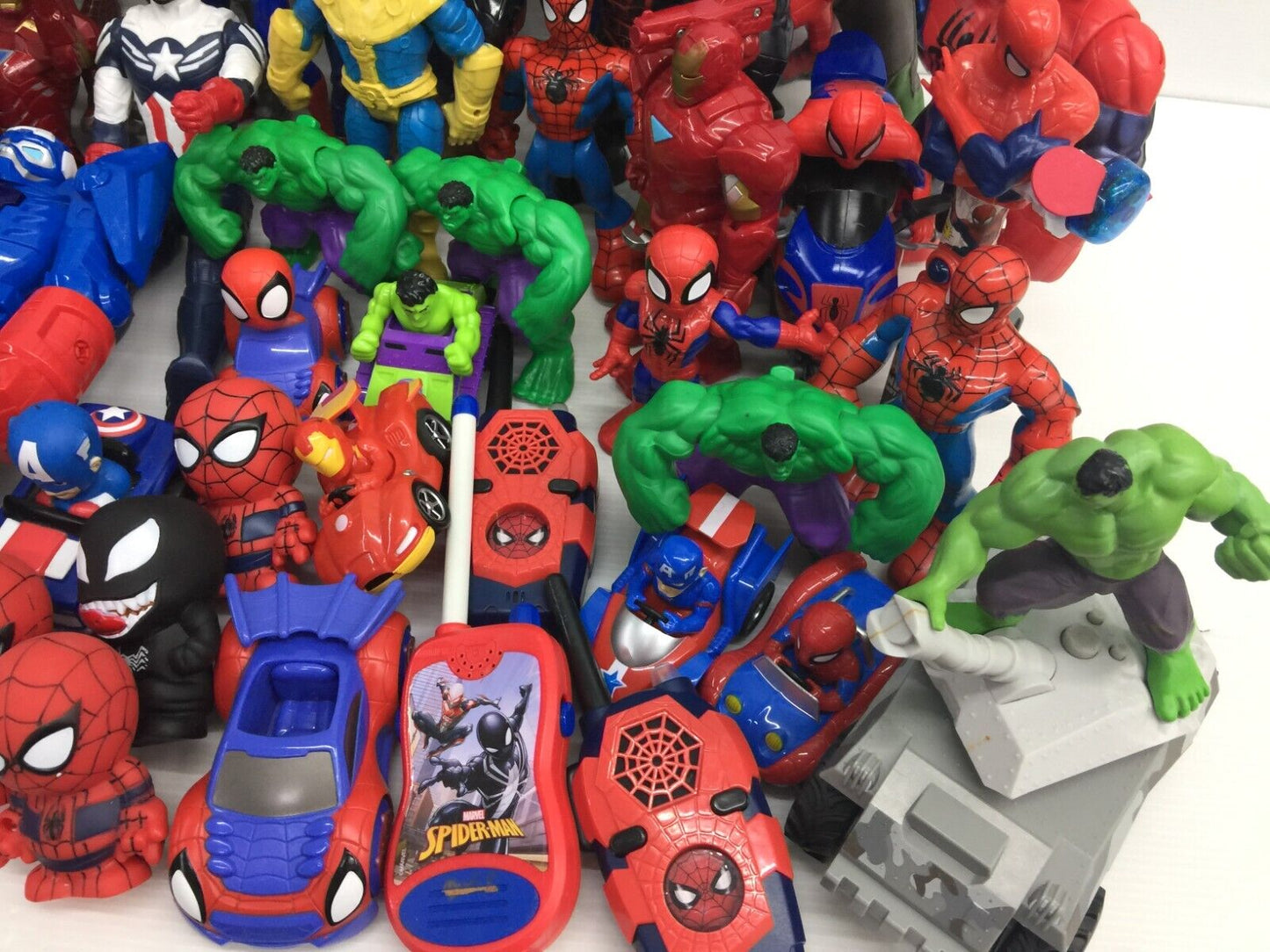 LOT 30 lbs Mixed Super Heroes Villains Marvel Spiderman Hulk Action Figure Toys - Warehouse Toys