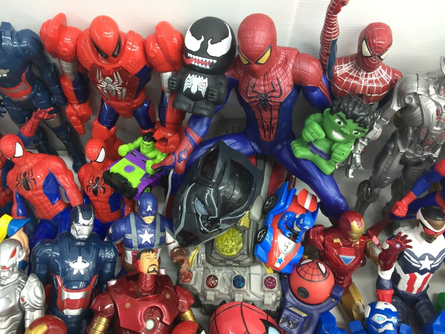 LOT 30 lbs Mixed Super Heroes Villains Marvel Spiderman Hulk Action Figure Toys - Warehouse Toys