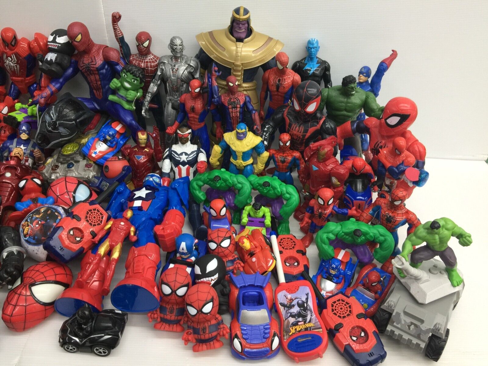 LOT 30 lbs Mixed Super Heroes Villains Marvel Spiderman Hulk Action Figure Toys - Warehouse Toys