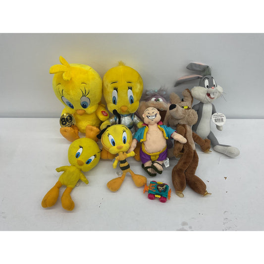 LOT 9 Looney Tunes Tiny Toons Plush Toys Wile E. Coyote Tweety Bird Bugs Bunny - Warehouse Toys